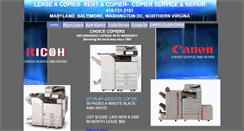 Desktop Screenshot of choicecopiers.com